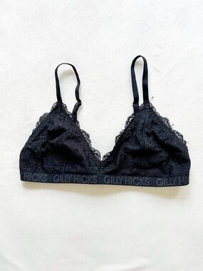 Gilly Hicks Bralette Lace in Black Size Medium
